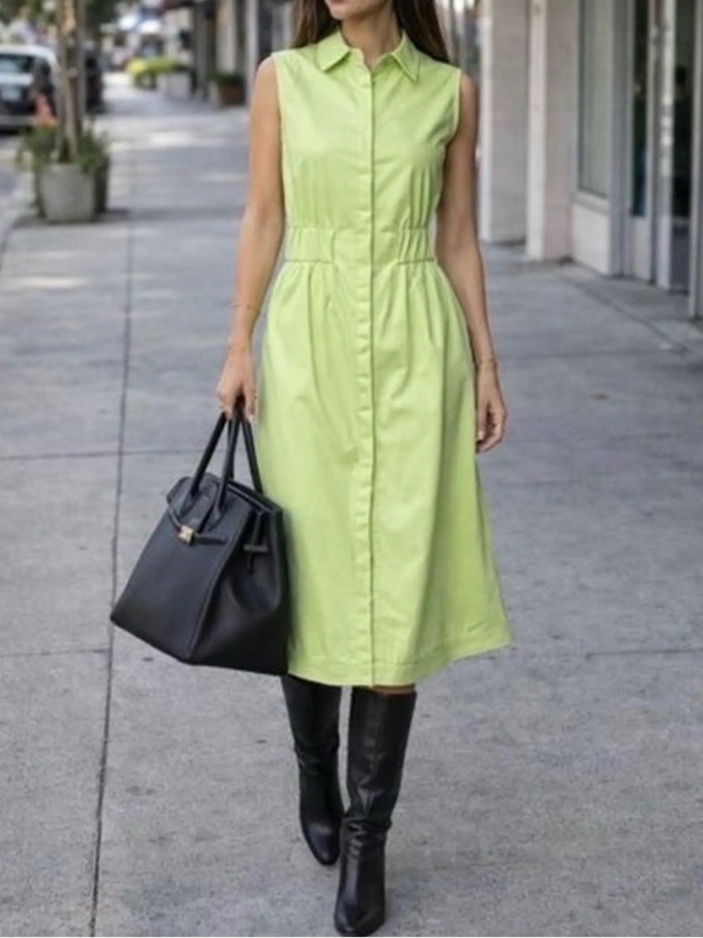 House of Harlow 1960 Vegan Leather Midi Dress, buttery soft, shoulder pads S
